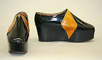 Rain shoes, leather, plastic (polyurethane), French