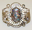 Bracelet, metal, opal, Mexican