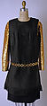Dress, Yves Saint Laurent (French, founded 1961), leather, silk, plastic, wool, metal, French