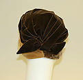 Turban, Paulette (French), silk, French