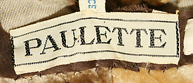 Turban, Paulette (French), silk, French