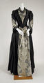 Evening dress, Dora Floerckey (American, 1858–1904), silk, glass, cotton, American