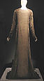 Evening dress, Fortuny (Italian, founded 1906), silk, glass, Italian