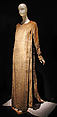 Evening dress, Fortuny (Italian, founded 1906), silk, glass, Italian