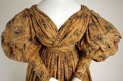 Walking dress, cotton, British