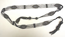 Belt, silk, steel, American or European