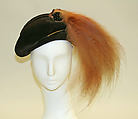 Hat, wool, feathers, beads, American