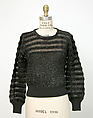 Evening sweater, Yves Saint Laurent (French, founded 1961), synthetic fiber, wool, French