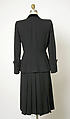 Suit, Gilbert Adrian (American, Naugatuck, Connecticut 1903–1959 Hollywood, California), wool, American