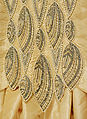 Evening dress, Eldridge Manning, silk, plastic, glass, American