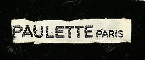 Cocktail hat, Paulette (French), cotton, glass, French