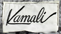Evening ensemble, Norma Kamali (American, born 1945), a) nylon
b) silk   
c) nylon
d) plastic, American