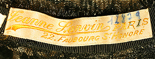 Ensemble, House of Lanvin (French, founded 1889), a) silk
b) cotton
c) glass, French