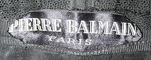 Evening dress, House of Balmain (French, founded 1945), silk, cotton, French