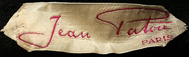 Cocktail dress, House of Patou (French, founded 1914), silk, French