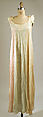 Nightgown, silk, cotton, French