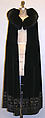 Evening cape, Gallenga (Italian, 1918–1974), silk, Italian