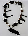 Necklace, Louise Nevelson  American, born Ukraine, stone, wood, glass, American