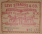 Levi-Strauss and Company | Jeans | American | The Metropolitan Museum ...