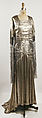 Evening ensemble, House of Lanvin (French, founded 1889), silk, metallic thread, French