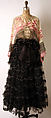 Evening dress, Zandra Rhodes (British, founded 1969), silk, cotton, polyester, British