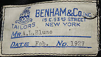 Morning suit, wool, American