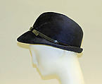 Hat, House of Balenciaga (French, founded 1937), wool, leather, French