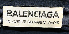 Hat, House of Balenciaga (French, founded 1937), wool, leather, French