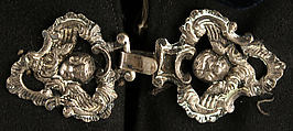 Evening cape, wool, cotton, metal, Spanish