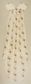 Evening dress, cotton, silk, probably British