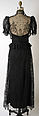 Dinner dress, House of Paquin (French, 1891–1956), silk, cotton, French
