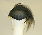 Hat, Saks Fifth Avenue (American, founded 1924), cotton, feathers, American