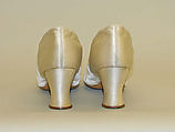 Evening shoes, Hook, Knowles &amp; Co. (British), silk, glass, British