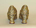 Evening shoes, Hook, Knowles &amp; Co. (British), silk, glass, British