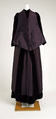 Walking ensemble, silk, glass, American or European