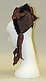 Bonnet, straw, silk, French