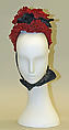Bonnet, silk, glass, French