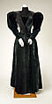 Walking dress, Madeleine Laferrière (French, 1847–1912), silk, cotton, French