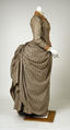 Walking dress, cotton, copper, French