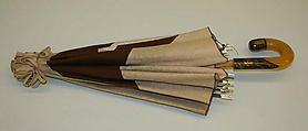 Parasol, wool, metal, plastic (cellulose nitrate), American or European