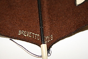 Parasol, wool, metal, plastic (cellulose nitrate), American or European