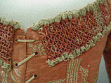 Bodice, silk, probably French