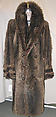 Coat, Saks Fifth Avenue  American, raccoon fur, American