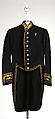 Uniform, wool, silk, metallic thread, feathers, Italian