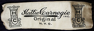 Evening dress, Hattie Carnegie, Inc. (American, 1918–1965), silk, American