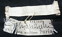 Evening coat, Elsa Schiaparelli (Italian, 1890–1973), silk, cotton, French