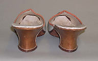 Mules, leather, silk, European