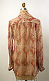 Blouse, Zandra Rhodes (British, founded 1969), silk, British