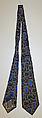 Necktie, A. Sulka & Company  French, rayon, silk, American