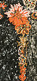 Evening dress, silk, plastic, glass, French
